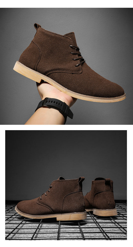 Zapatos y Botas de Negocios Retro Británico para Hombre - Image 9