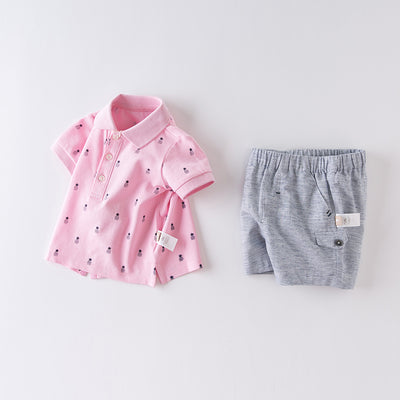 Conjunto de Shorts de Algodón para Bebé - Manga Corta - Image 2