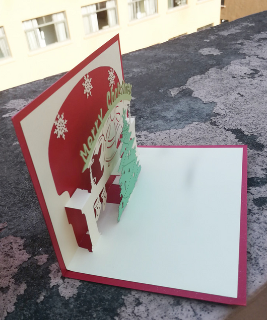 Tarjetas Navideñas 3D Estéreo Mayoreo - Saludos Creativos Hechos a Mano - Image 6