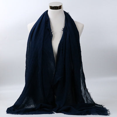 Foulard de Algodón Monocromático Versátil - Image 11