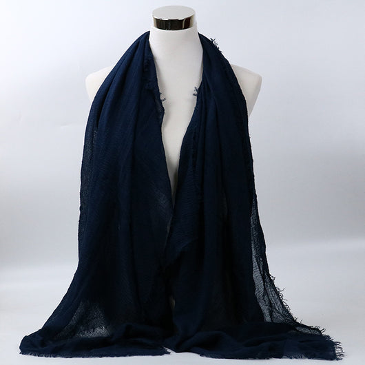 Foulard de Algodón Monocromático Versátil - Image 11