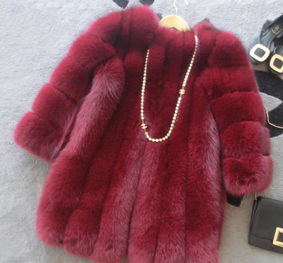 Abrigo de Piel Sintética Larga para Mujer - Elegancia y Calidez - Image 16