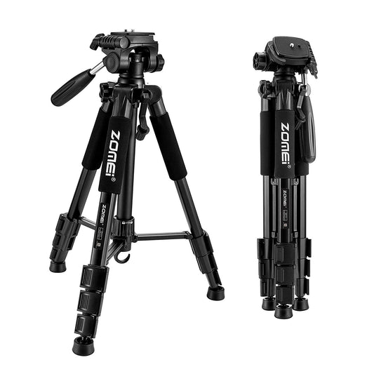 Trípode Profesional Zomei Z666 Aluminio Portátil para Cámaras DSLR y Compatible con Apple