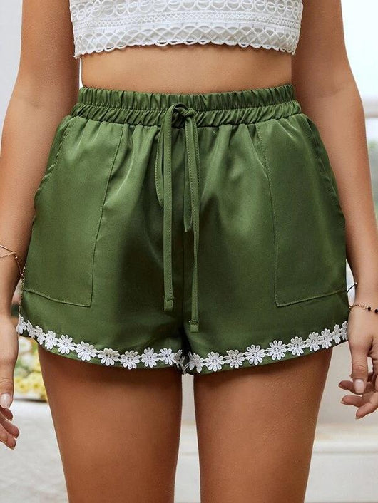 Shorts de Encaje Sueltos con Cintura Elástica para Mujer - Image 13