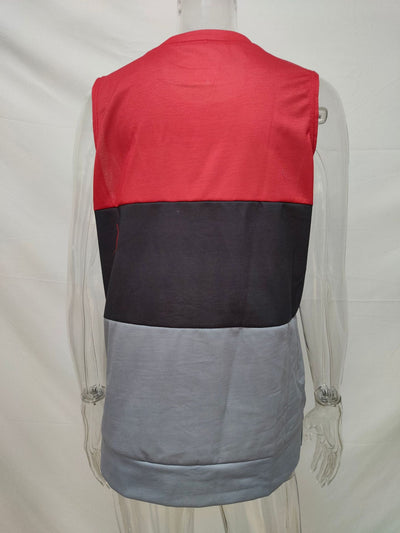 Blusa sin Mangas Estampado Colorblock para Mujer - Image 11