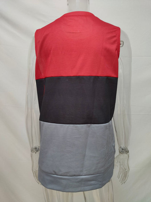 Blusa sin Mangas Estampado Colorblock para Mujer - Image 11