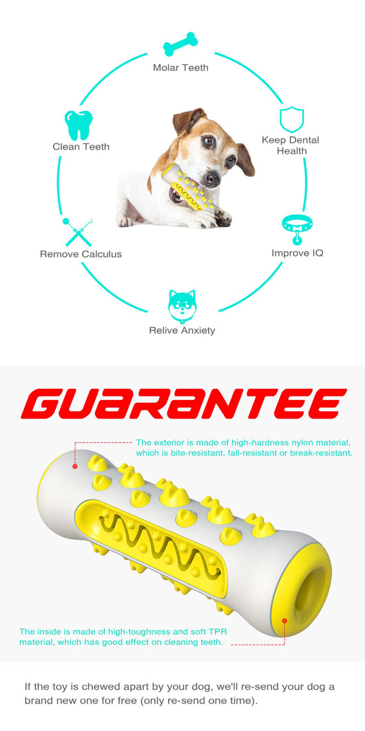 Juguete Masticable Resistente para Perros Grandes - Limpiador de Dientes con Sonido - Image 10