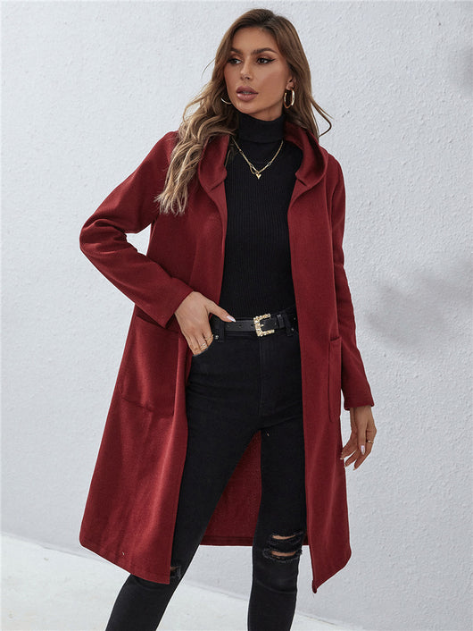 Suéter Abrigo Largo Holgado Multiuso para Otoño e Invierno - Image 8
