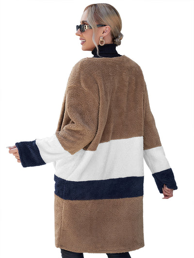 Abrigo Cardigan Reversible de Dos Tonos - Largo Medio - Image 16