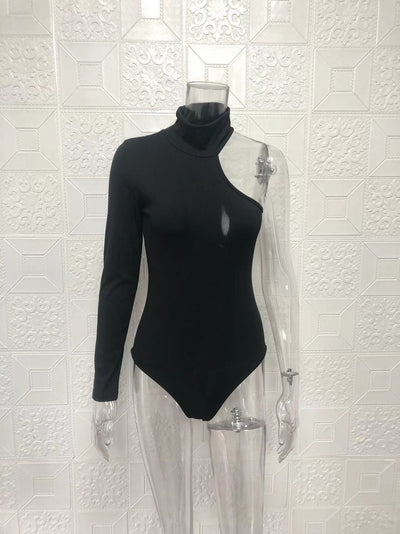 Bodysuit Ajustado de Manga Larga con Hombro Descubierto - Image 8