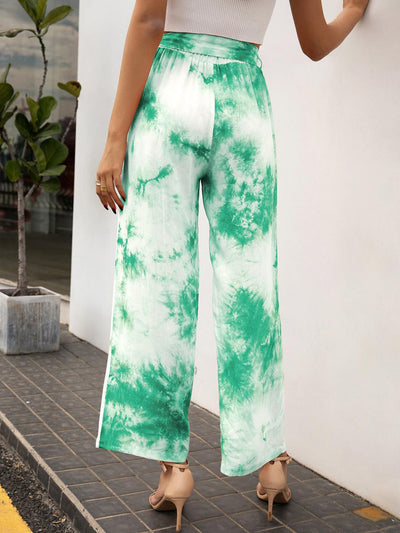 Pantalones Holgados con Estampado Tie Dye y Cinturón - Image 22