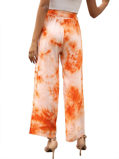 Pantalones Holgados con Estampado Tie Dye y Cinturón - Image 32