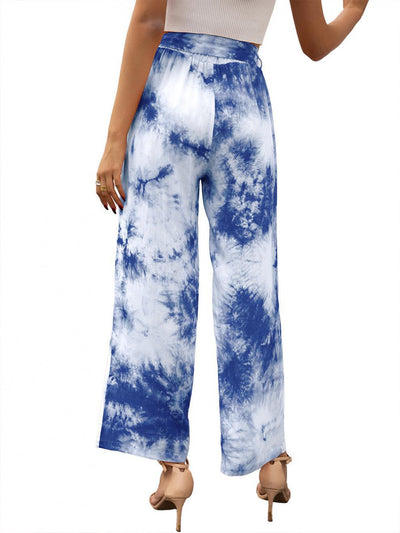 Pantalones Holgados con Estampado Tie Dye y Cinturón - Image 37