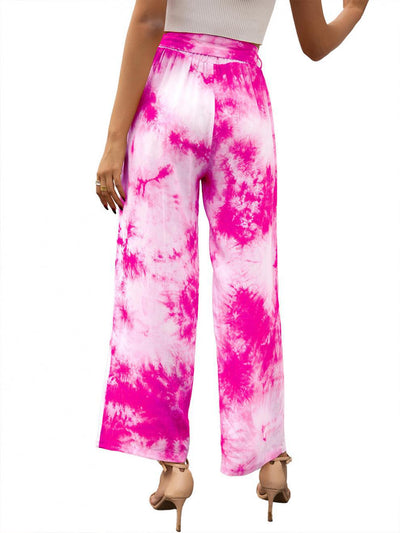 Pantalones Holgados con Estampado Tie Dye y Cinturón - Image 47
