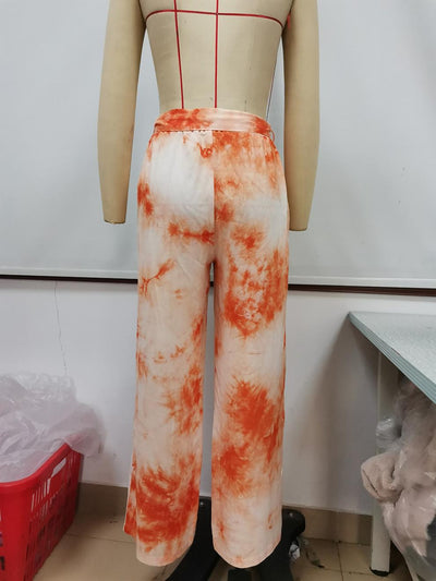 Pantalones Holgados con Estampado Tie Dye y Cinturón - Image 50