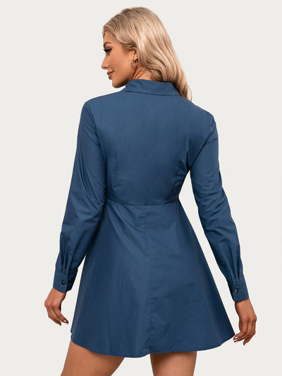 Camisa Clásica de Manga Larga Abotonada para Mujer - Image 12