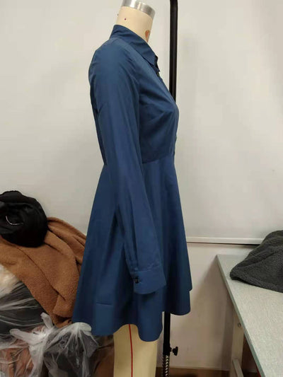 Camisa Clásica de Manga Larga Abotonada para Mujer - Image 18