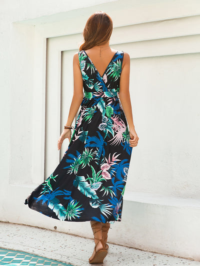 Vestido Camisola Resort con Encaje y Cordones Estampado - Image 11