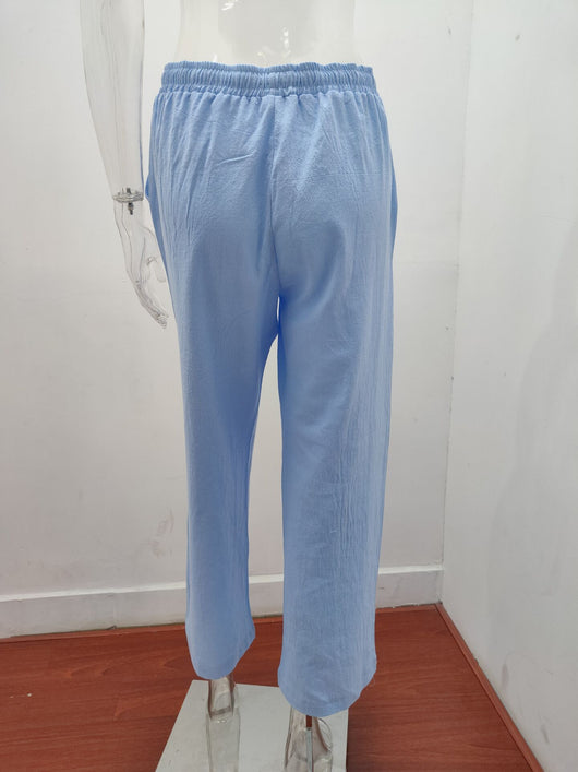 Pantalones Sueltos Casuales Talla Grande para Mujer - Image 14