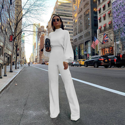 Jumpsuit Casual para Mujer con Cuello Alto y Espalda Descubierta - Image 8