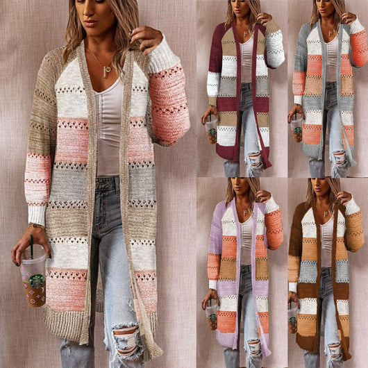 Cardigan Largo para Mujer - Suéter Elegante de Manga Larga - Image 9