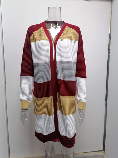 Cardigan Largo para Mujer - Suéter Elegante de Manga Larga - Image 13