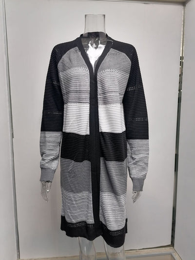 Cardigan Largo para Mujer - Suéter Elegante de Manga Larga - Image 22