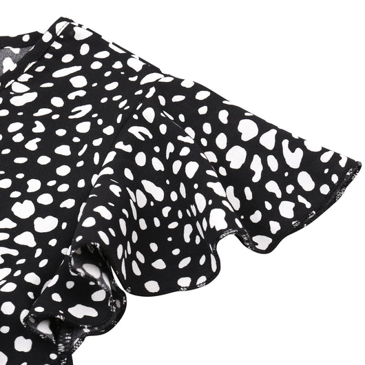 Jumpsuit Floral de Gasa para Mujer - Escote en V, Diseño Europeo - Image 28