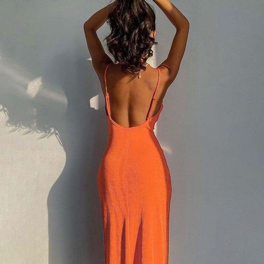 Vestido Tejido Elegante con Tirantes Ajustables - Diseño Europeo y Americano - Image 15