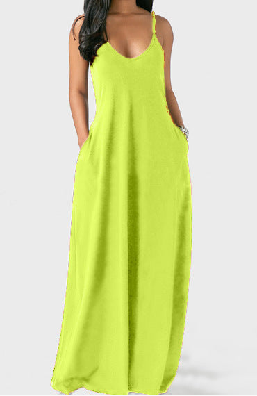 Vestido Talla Grande con Escote Profundo y Tirantes Ajustables - Image 16