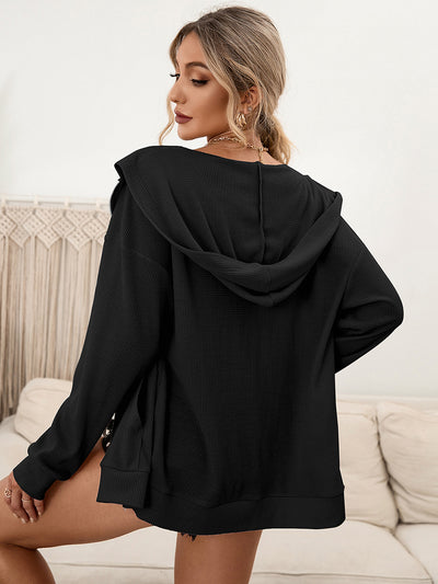 Sudadera con Capucha y Cierre de Cremallera - Cardigan Casual Versátil - Image 11