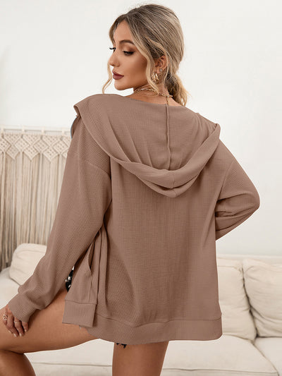 Sudadera con Capucha y Cierre de Cremallera - Cardigan Casual Versátil - Image 26