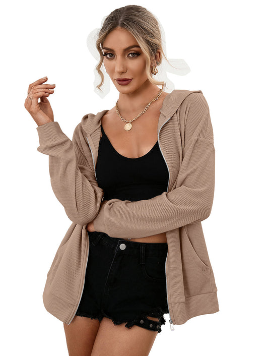 Sudadera con Capucha y Cierre de Cremallera - Cardigan Casual Versátil - Image 52