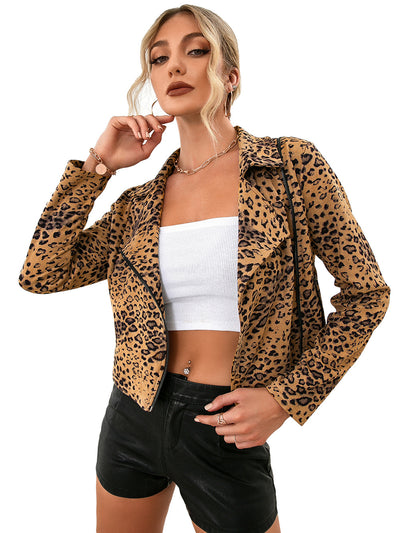 Chaqueta Estampado Leopardo con Cierre Lateral para Mujer - Image 25