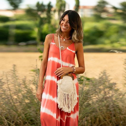 Vestido Maxi Largo Estampado a Rayas Talla Grande Mujer - Image 18