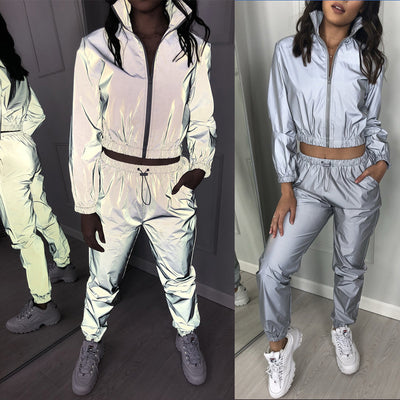 Conjunto Reflectante Casual para Mujer - Blazer y Pantalón - Image 5