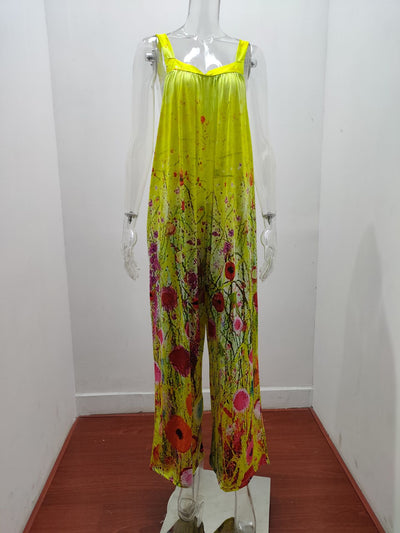 Jumpsuit Estampado de Pierna Ancha para Mujer - Image 8