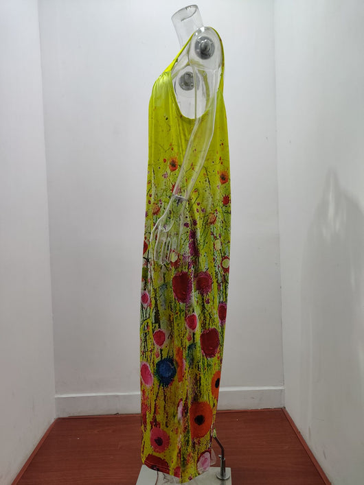 Jumpsuit Estampado de Pierna Ancha para Mujer - Image 9
