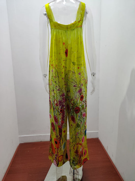 Jumpsuit Estampado de Pierna Ancha para Mujer - Image 11