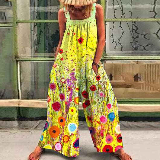 Jumpsuit Estampado de Pierna Ancha para Mujer - Image 13