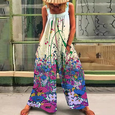 Jumpsuit Estampado de Pierna Ancha para Mujer - Image 14