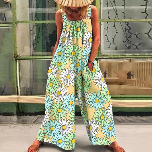 Jumpsuit Estampado de Pierna Ancha para Mujer - Image 16