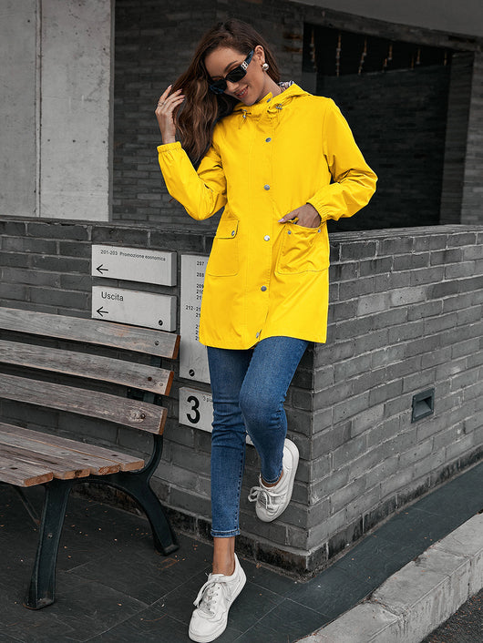 Chaqueta Impermeable Cortavientos Mediana para Mujer - Image 15