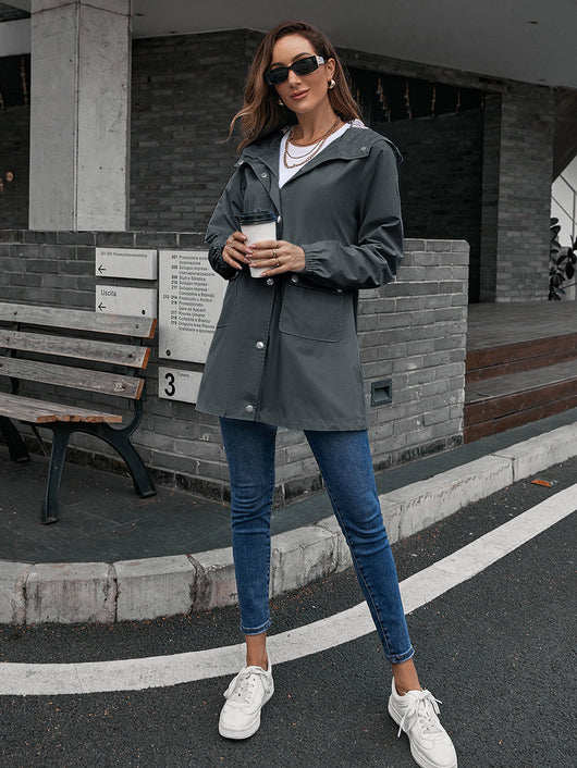 Chaqueta Impermeable Cortavientos Mediana para Mujer - Image 17