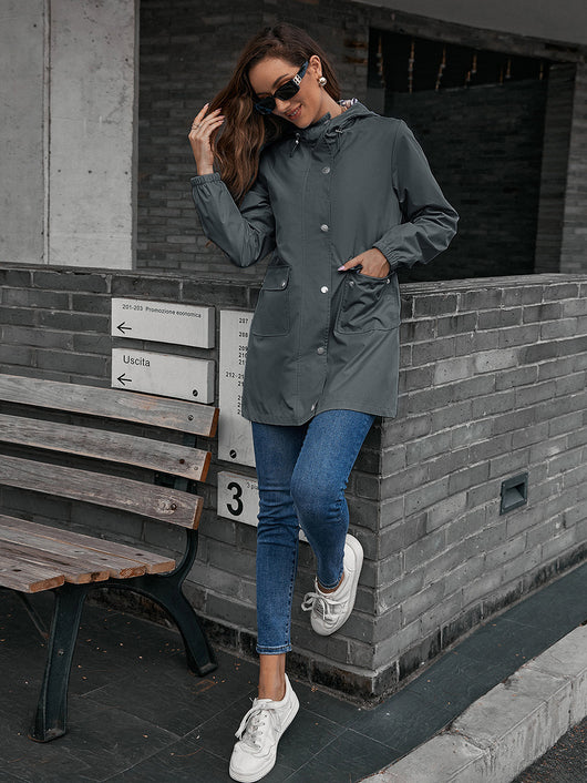Chaqueta Impermeable Cortavientos Mediana para Mujer - Image 20