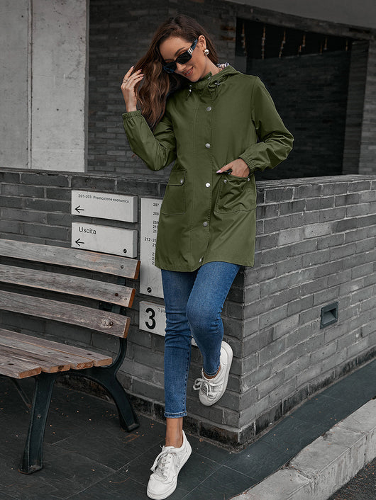 Chaqueta Impermeable Cortavientos Mediana para Mujer - Image 25