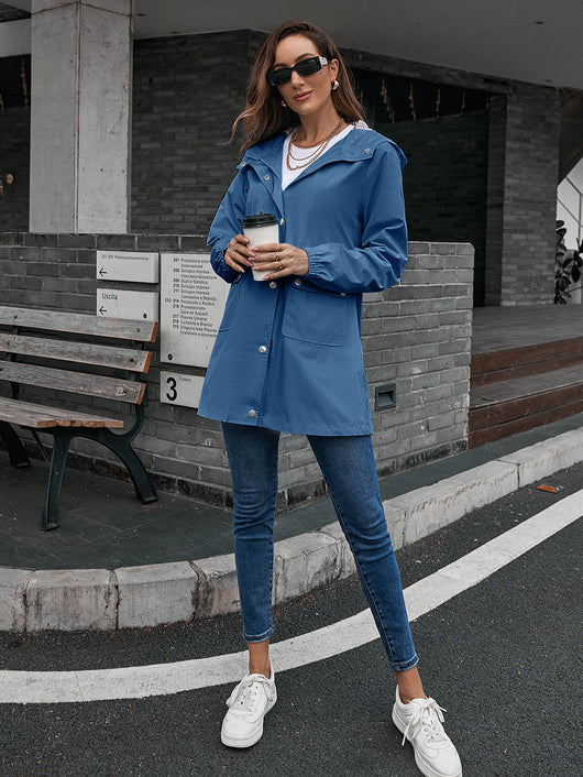 Chaqueta Impermeable Cortavientos Mediana para Mujer - Image 32