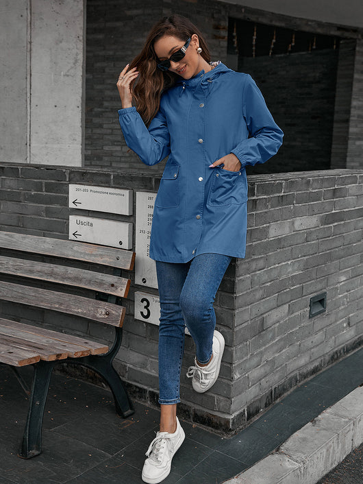 Chaqueta Impermeable Cortavientos Mediana para Mujer - Image 35