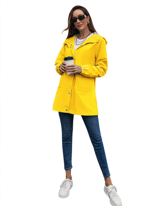 Chaqueta Impermeable Cortavientos Mediana para Mujer - Image 42