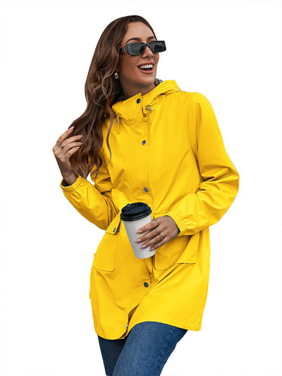 Chaqueta Impermeable Cortavientos Mediana para Mujer - Image 43